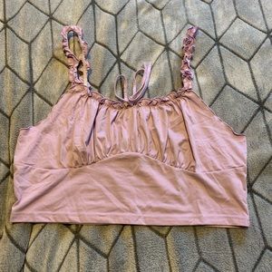 Lilac color crop top